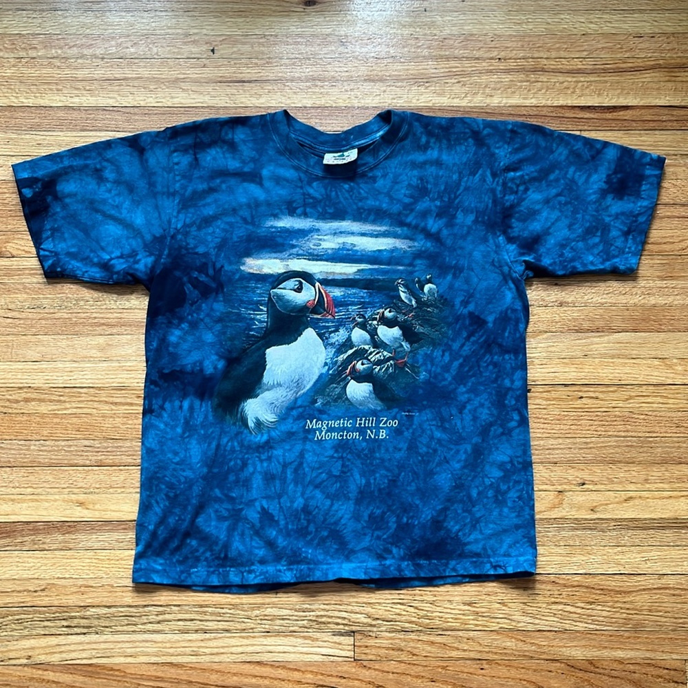 Vintage Quality Goods T-Shirt / Puffin / Tie Dye / Large